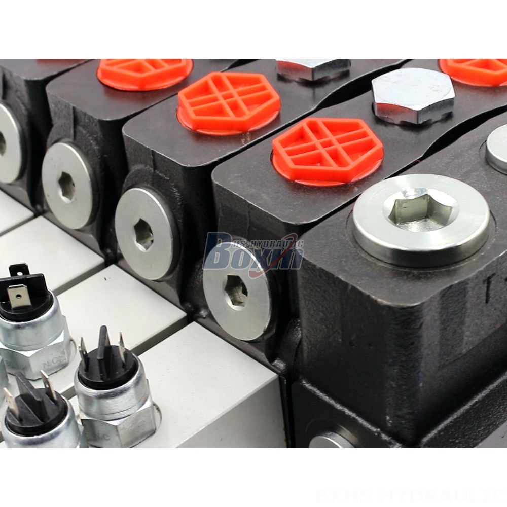 Hydraulic Valve For Log Splitter Manual Operated Directional Valve: DLS180 Micro Switch 4 Spool detail image